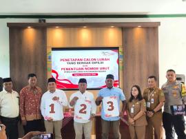 Tiga Calon Lurah Ngawu Resmi Mengantongi Nomor Urut, Deklarasi Damai Jadi Komitmen Bersama